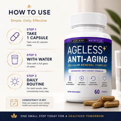 AgeLess+™ Anti-Aging, Youthful Energy & Cellular Renewal Complex