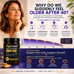 AgeLess+™ Anti-Aging, Youthful Energy & Cellular Renewal Complex